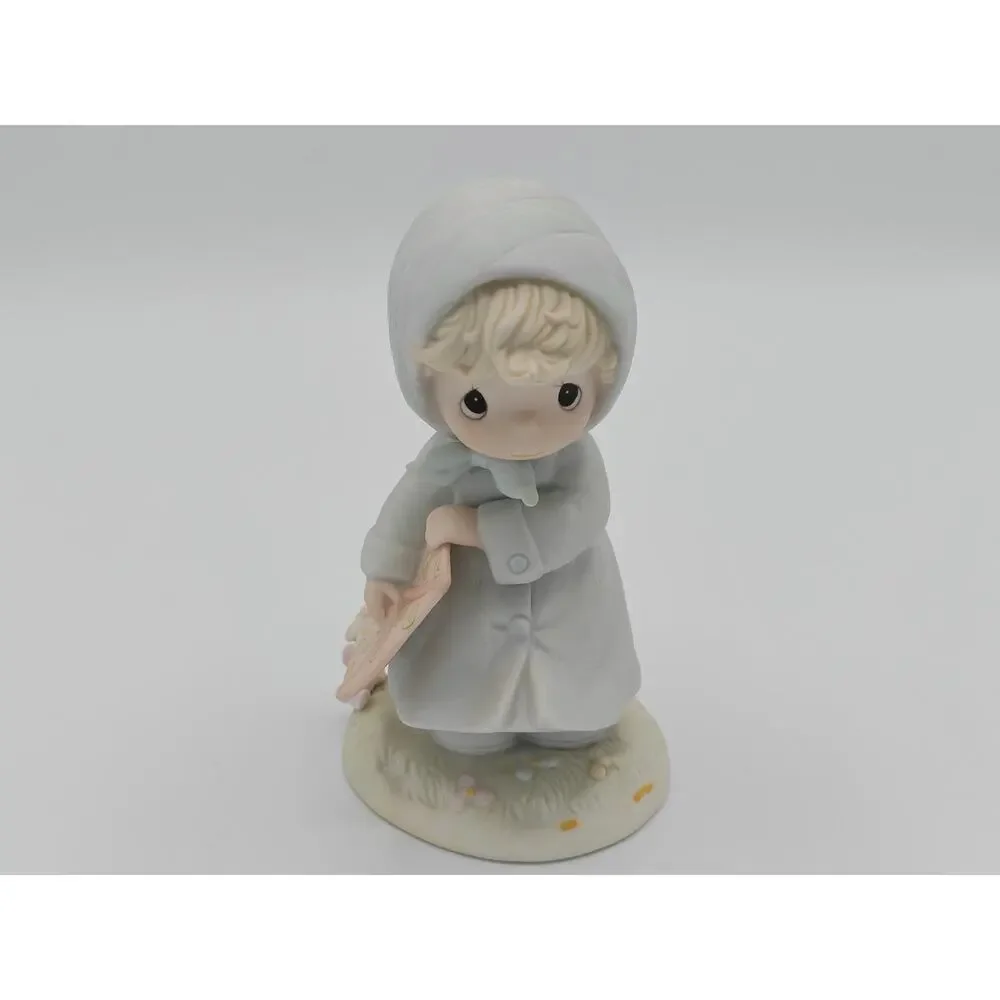 Precious Moments March Figurine Enesco 110019 Porcelain Collectible Boxed Gift